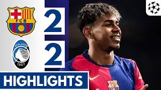 🔵Barcelona vs Atalanta (2-2) Extended HIGHLIGHTS || Champions League 24/25!