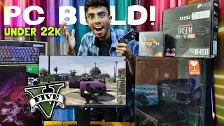20,000/- Rs Super Budget Gaming PC Build! Running GTA5 Live -Cheapest Gaming Build Step By Step 2022