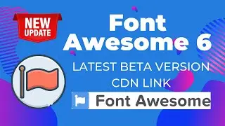 How to Use Font Awesome 6 Icons Free in HTML | Font Awesome 6 Icons Beta version