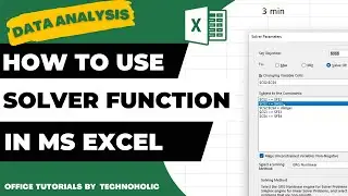 How to Use the Solver Function in Excel - Step-by-Step Guide