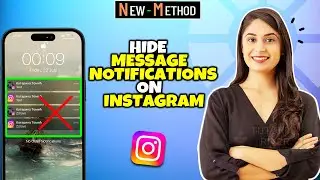 [ 2 Ways ] How To Hide Message Notifications On Instagram 2024 | Lock screen & Notification Center