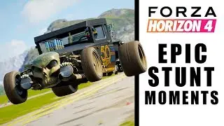 Forza Horizon 4 - EPIC STUNT MOMENTS