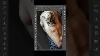 Add Realistic Tattoo in Photoshop || Photoshop Tutorial #shorts #viralvideo #youtubeshorts