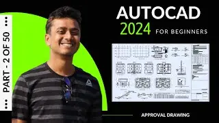 AutoCAD 2024 tutorial || Making a simple floor plan in AutoCAD 2024 || AutoCAD 2d drawing (2023)