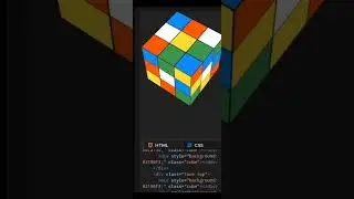 Html CSS animation cube in one minute 
