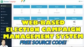 Complete Web Based Election Campaign Management System in PHP MySQL | Free Source Code Download