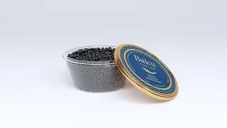 Caviar case 3d model turntable animation