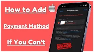 Cant Add Payment Method Apple ID // How to Add Payment Method on iPhone and iPad