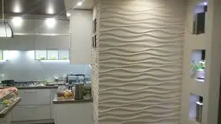 3D (3д) стена из потолочных панелей. Отделка панелями для стен своими руками, декоративная стена.