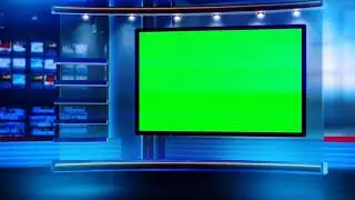 News Studio Green Screen