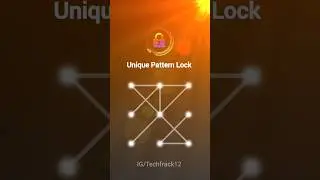 Unique Pattern Lock 🔐 #techfrack #patterndesign #shorts