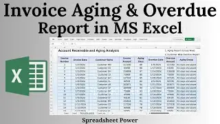 How to Make Aging and Overdue Report in Excel