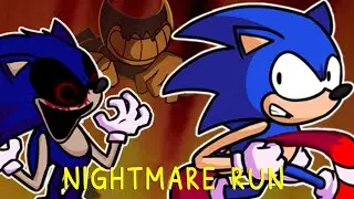 Nightmare Run but it's Confronting Yourself (Sonic and Sonic.exe sings it) -FNF Cover