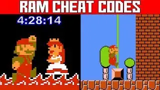 (Super Mario Bros 1) Super Sonic Speed - Tas Cheat Run 4:28:14 - Ram Cheat Code