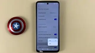 How to change the 4x6 5x6 home screen layout on Xiaomi Redmi 10 Android 12