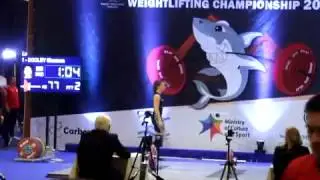 DOOLEY Shannen .NED .69kg Category Women  U23 . 77kg Snatch.