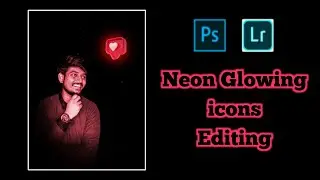 Neon Glowing Social media icons photo editing in picsart || How to edit glowing social media icons