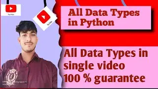 What are Data Types in Python | All Data Types in Python | python Data types