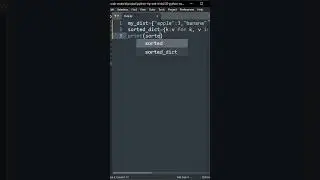#11 Sorted dict by value | python tip and tricks 