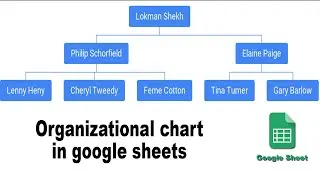 How to Create Organizational Chart Graph in Google Sheets