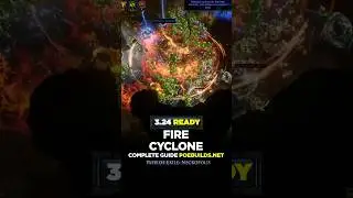 [POE 3.24] FIRE CYCLONE COMPLETE GUIDE - Poe Builds #shorts #pathofexile #poebuilds #poe