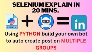 Automate LinkedIn Posts to Multiple Groups with Python Selenium | Step-by-Step Tutorial