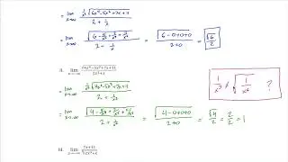 4.6: Limits at infinity with radicals