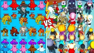 The Fish vs Grimace Merge War VS Rainbow Piggy End Chapter, Merge Battle Gameplay