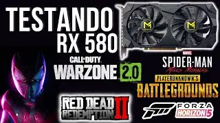 CHEGOU RX 580 2048sp Mingzhou+Ryzen 5 5600x Testes em 12 games, SERÁ QUE DEU BOM?