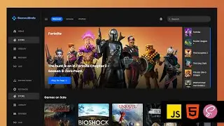 Gaming Website Tutorial Using HTML, SASS (SCSS) & JavaScript | SASS Tutorial For Beginners