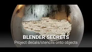 Daily Blender Secrets - Project decals/stencils onto objects with Shrinkwrap