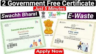 Free Government Certificate | Swachh Bharat Pledge Certificate | Government Pledge Certificate.