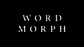 Character Morphing Title Text Template for Premiere Pro