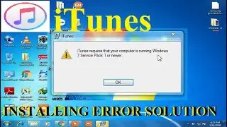 INSTALL iTUNE ON WINDOWS7 32/64BIT *****INSTALING ERROR SOLUTION*****