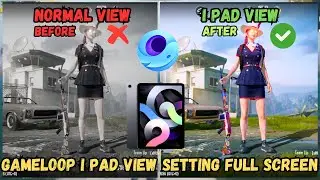 How To Get I Pad View On Gameloop | I Pad View Setting On Gameloop No Black Bars | Hindi | ZIMOTDM..