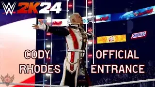 WWE 2K24: Cody Rhodes Full Official Entrance!