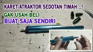 Buat sendiri karet Atraktor penyambung sedotan timah