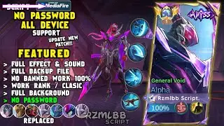 NEW Script Skin Alpha Abyss No Password | Effect & Voice - Patch Terbaru Mobile Legends