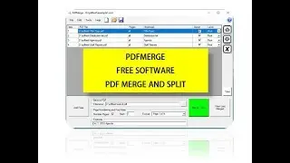 Demo - Free software to merge multiple PDF files into one or split PDF files