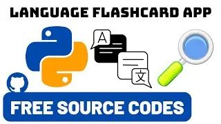 Make Language Flashcards App - Python Tkinter GUI