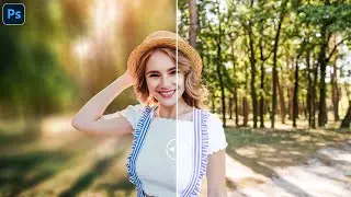 OUTDOOR PORTRAIT EDITING IN PHOTOSHOP - BLUR BACKGROUND