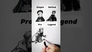 How to draw Obito 😳 #shorts #anime #drawing