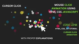 Easy Mouse Click Animation Using HTML, CSS, JAVASCRIPT | Web Development | Css Animation