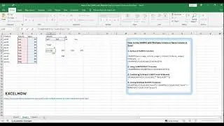 How to Use SUMIFS with Multiple Criteria in Same Column in Excel