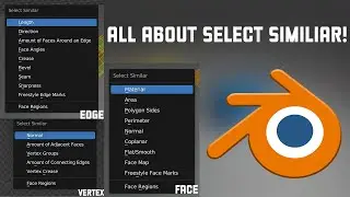 How to Use Select Similiar In Blender!