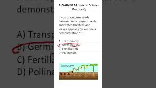 ASVAB/PiCAT General Science Practice Test Question 