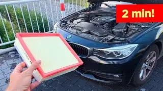 How To Replace Your BMW Engine Air Filter | F30, F31, F32, F33, F34, F20 replacement