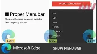 How To Show Menu Bar in Microsoft Edge Chromium