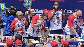 full MEN'S Nathan’s HOT DOG Eating CONTEST 2024 🌭 Patrick Bertoletti Wins with Personal Record