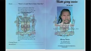 Funeral service for the late Milton St. Patrick Jones